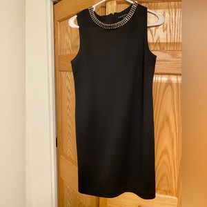 Cynthia Rowley dress. Black with jewels around neck. Size 4.